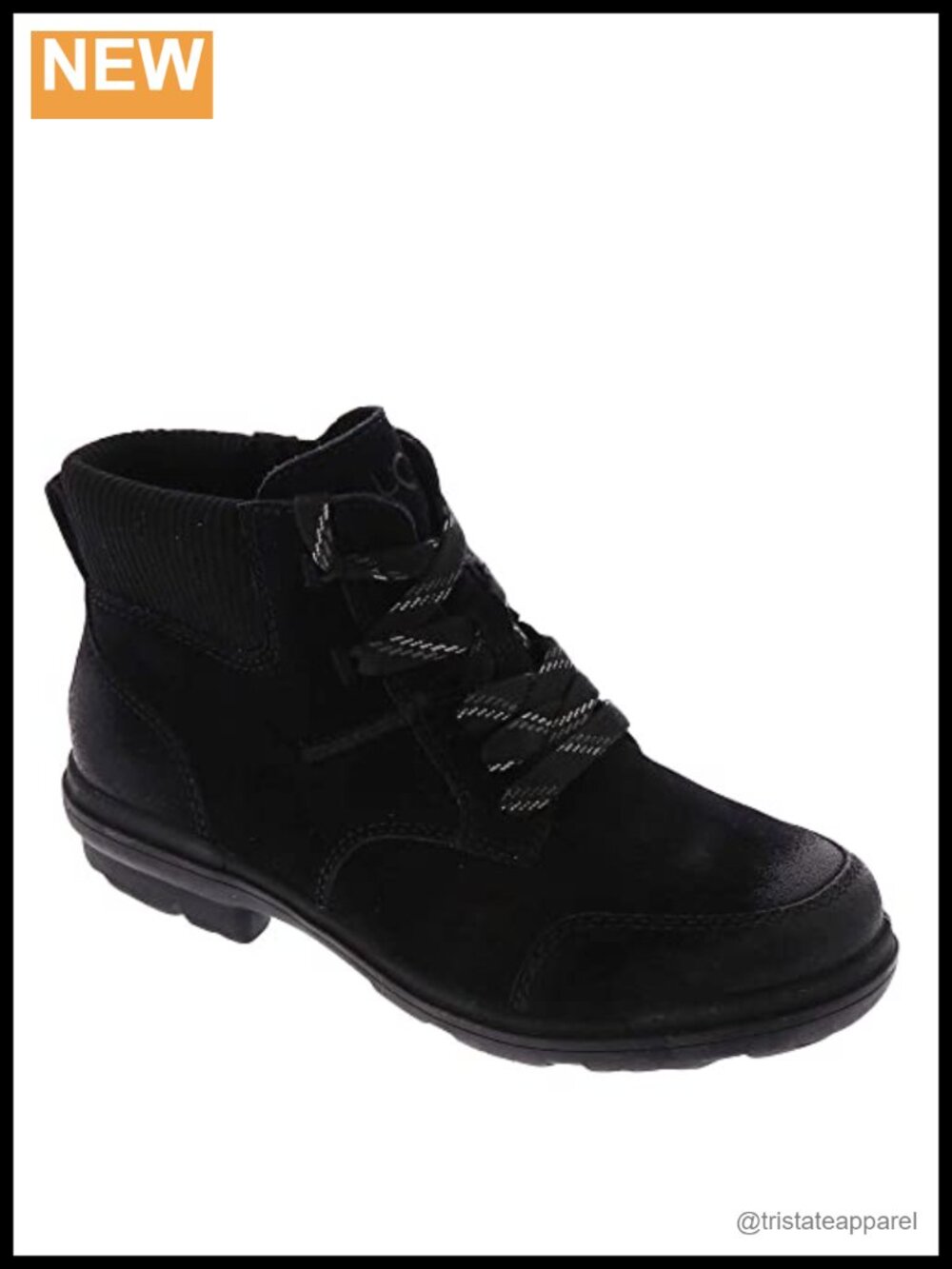 Waterproof Suede Ankle Boots Pull-On Winter Shoes